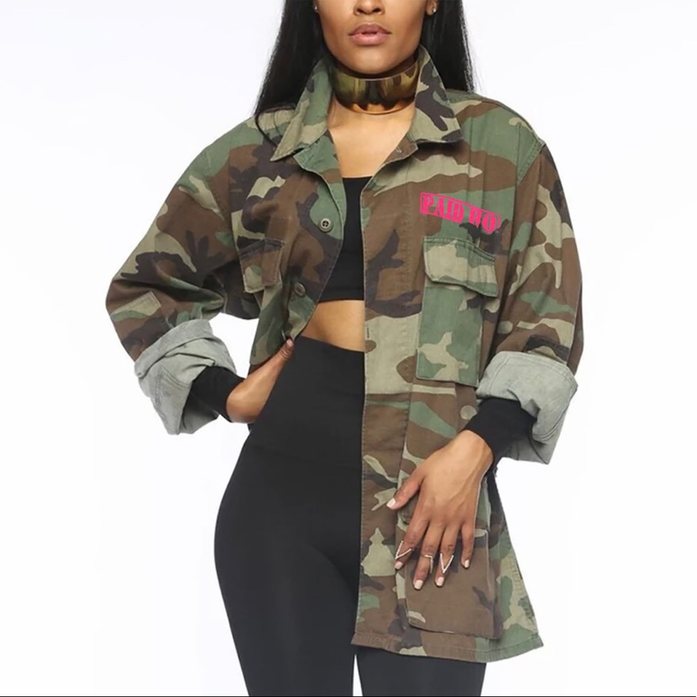 Oversized army jacket